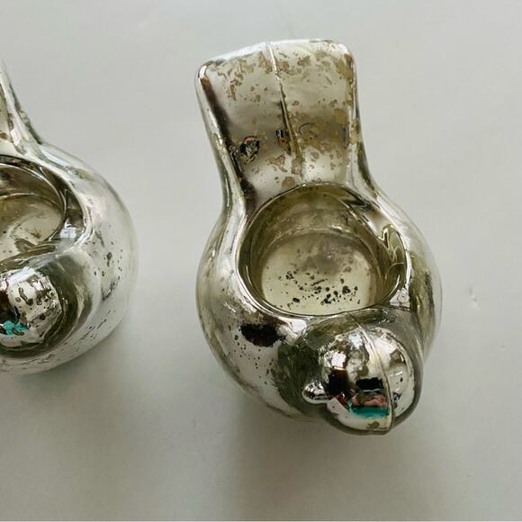 Casa Victor Alfaro | Mercury Glasd Bird Tea Light Pair GUC - Picture 6 of 7